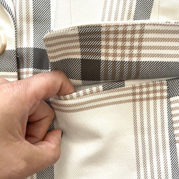 Anthro Maison d' Amélie Paris Women’s Tartan Plaid Oversized Blazer - Picture 7 of 16